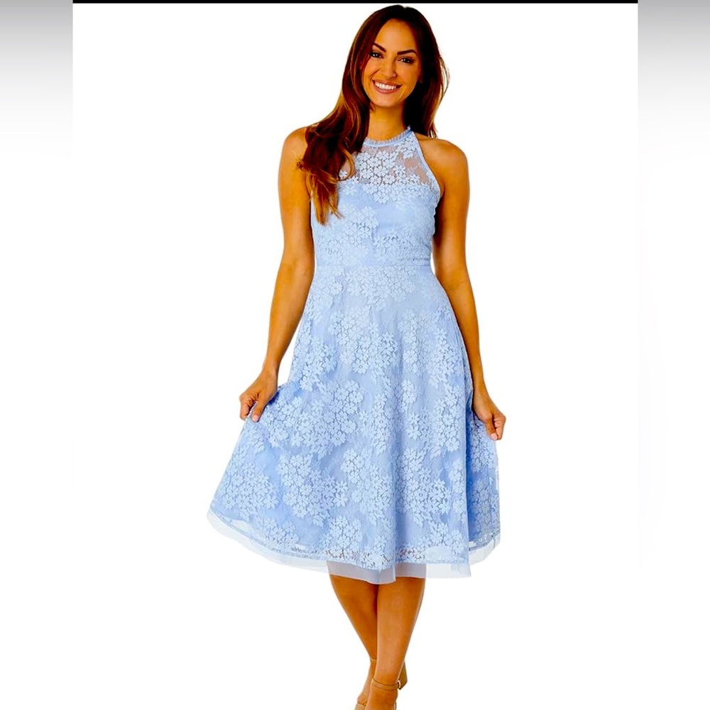 Vince Camuto Lace Fit & Flare Dress – Size 4